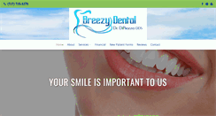 Desktop Screenshot of breezydental.com